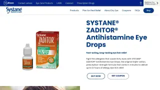Krople do oczu Systane Zaditor z ketotifenem, skuteczne na **starazolin alergia** i swędzenie oczu, działają do 12 godzin.