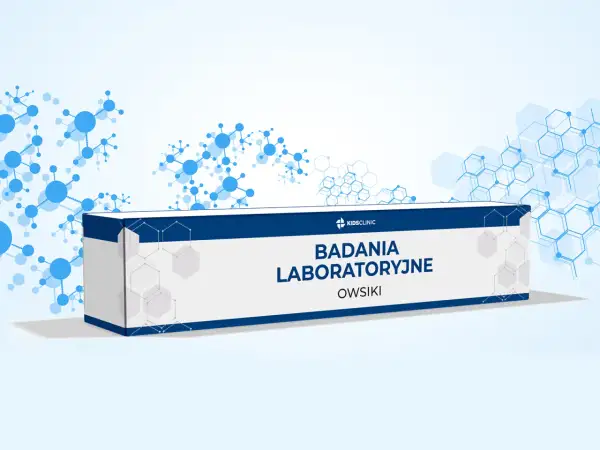 Opakowanie badań laboratoryjnych na owsiki w kale.